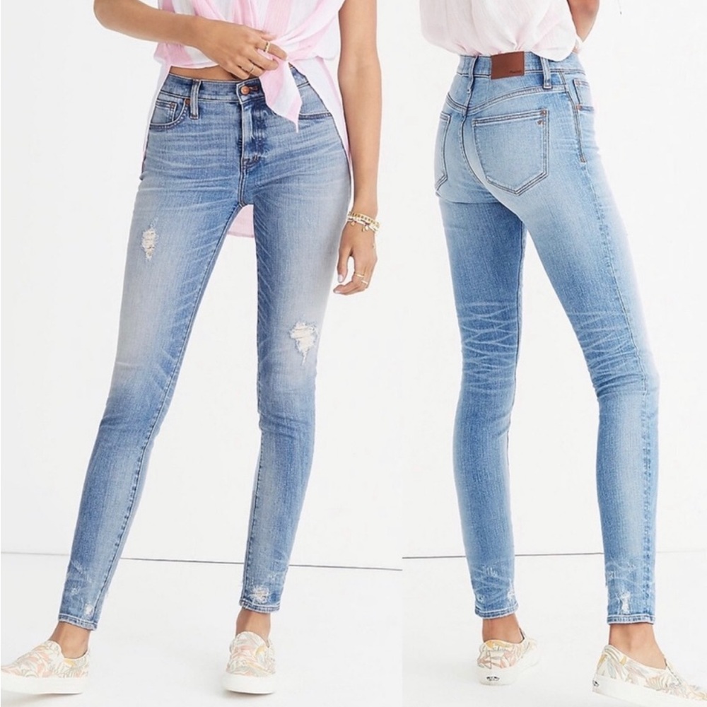 Madewell 9” High Rise Destructed Hem Edition